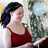 Susannah giving her reading